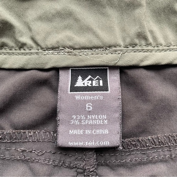 REI Women's Active Skirt Size 6 Dark Olive Green Pockets Drawstring Outdoor - Picture 5 of 5